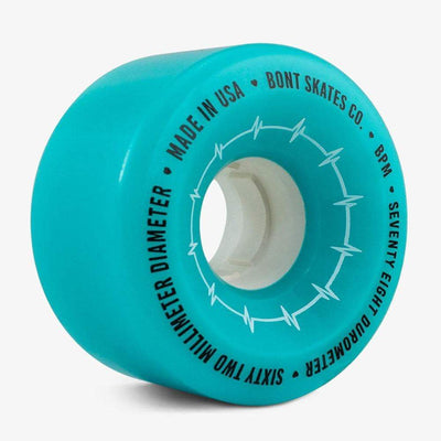 Bont Wheels-quad BPM 78A Gamma Blue / Set of 4 BPM Roller Skate Outdoor Wheels