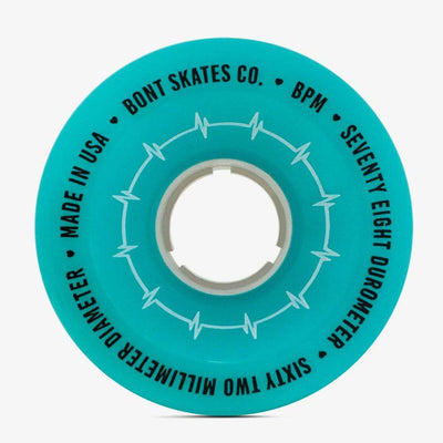 Bont Wheels-quad BPM 78A Gamma Blue / Set of 4 BPM Roller Skate Outdoor Wheels