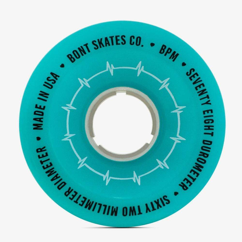 Bont Wheels-quad BPM 78A Gamma Blue / Set of 4 BPM Roller Skate Outdoor Wheels