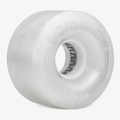 Bont Wheels-quad Set of 4 / Pearl White Glow Light Up LED Roller Skate Wheels